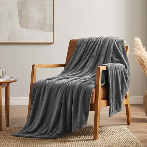 CozyLux Kuscheldecke Flauschig Decke 220x240 cm Grau – Ansicht 3