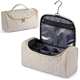 ZRSUN Travel Case for Dyson Airwrap Complete Style, Portable Padded Storage Bag with Hanging Hook, Fits All Dyson Airwrap Models & Attachments, Beige