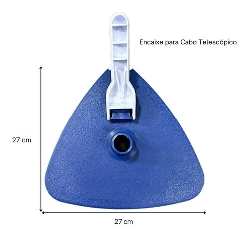 Robo Piscina Aspirador Triangular Limpa Cantos Com 3 Rodas (110V/220V)