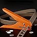 Single Hole Punch, Heavy Duty Hole Puncher, Handheld Paper Hole Puncher, Edge Banding Punching Pliers Punching Tool with Limit Taper Drill＆Taper Drill for Paper Cards, Hard Film, Thin Wood