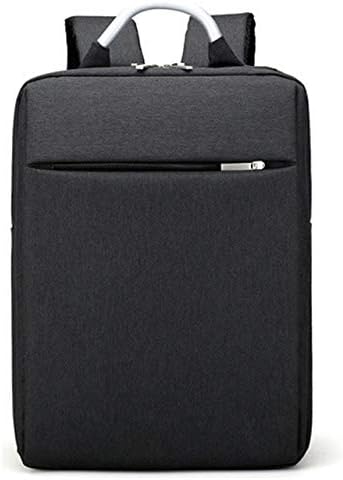 VICTOEFashion, zaino per studenti, tinta unita, in tessuto Oxford, da uomo, Nero (Nero) – VICTOE-5467