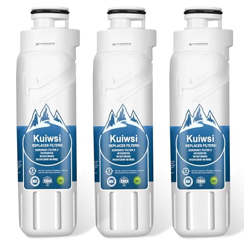 EDR2RXD1 W10413645A filter 2 Replacement, Compatible with Whirl-pool EDR2RXD1, WHR2RXD1, KAD2RXD1, W10238154, W10413645, P6RFWB2, 46-9082, 46-9903, white (3-pack)