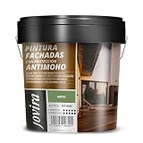 JOVIRA PINTURAS PINTURA FACHADAS ANTIMOHO. Repelente al agua, impermeable y anti fisuras. (4 Litros, Abeto)