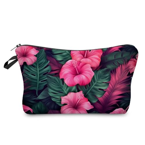 Livel lhood Tropical Flower Cute Small Makeup Bag -2