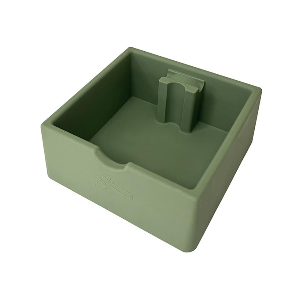Hndhbfgrt Espresso Tamping Station Organizer Coffee Tamper Station Holder Multifunctional Silicone Coffee Knock Box Accessories