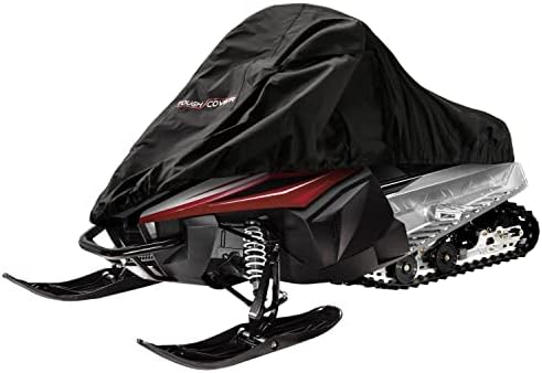 Tough Cover Snowmobile Cover - XL Size - Premium Edition - Snowmachine Sled Accessories - Waterproof and Durable, Fits Polaris, Ski-Doo, Yamaha, Arctic Cat - Trailerable - Black
