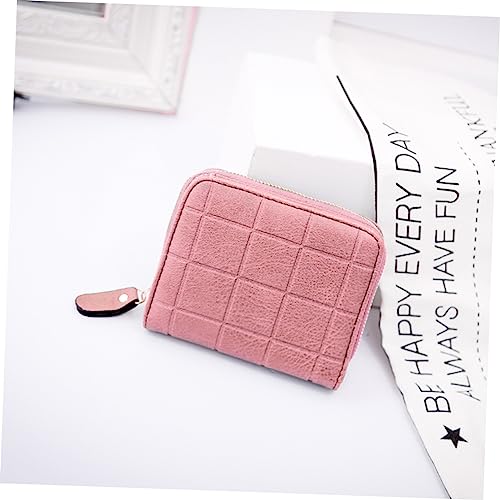 VALICLUD Women's Zipper Mini Wallet Small Wallet for Girls Plaid Pattern Key Card Coin Holder Women Wallet Pu Leather2