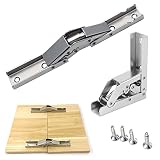 🔧 【Materiales de alta calidad】: La bisagra plegable está hecha de acero laminado en frío, resistente al desgaste, no es fácil de deformar y duradera. La superficie de la bisagra adopta un proceso de galvanoplastia doble, que es impermeable y resistente a la oxidación, textura brillante, resistencia a la corrosión y una vida útil más larga.