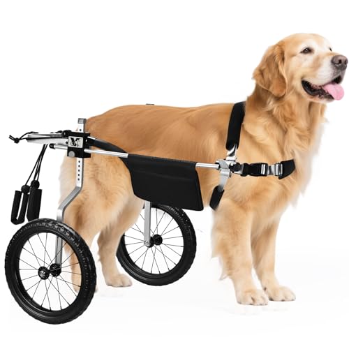 Virbraroo Dog Wheelchair for Back Legs – Lightweight Adjustable Mobility Aid for Medium & Large Dogs - Ideal for IVDD, Arthritis & Injury Recovery