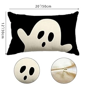 Halloween Pillow Cover 12x20 Ghost Pillow Covers Outdoor Halloween Decorations Pillows for Home Decor Halloween Pillow Cover 12×20 Ghost Pillow Covers Outdoor Halloween Decorations Pillows for Home Decor