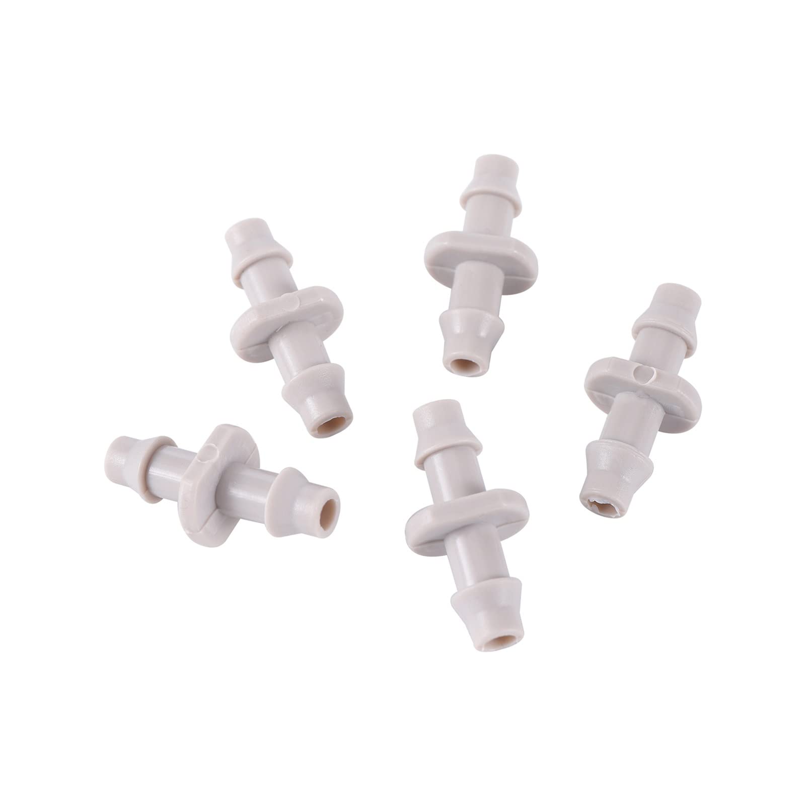 Raccordo Connettore 1000 Pezzi 1/4 di pollice Raccordi per tubi flessibili a doppio tubo dritto da giardino Irrigazione a goccia Tubo in PE Raccordi di distribuzione dell'acqua