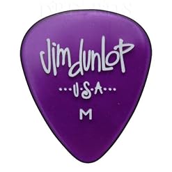 Dunlop Lot de 12 Gels médiators/plectres Violet taille dans une boîte de rangement pratique - Les Beatles, Paul McCartney, John Lennon, RIngo Starr, George Harrison