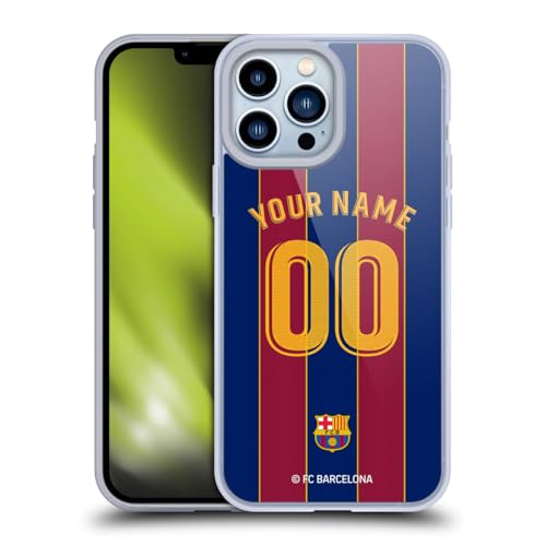 Coque en Gel iPhone 13 Pro Max FC Barcelona Personnalisable