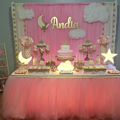 Zuokemy 3Pcs Decorative Led Crescent Moon Star Cloud Night Light Can Be Hung On The Wall Children’s Room Room Light, Suitable For Birthday Parties, Holiday Decorations, Baby Room Decoration. #TOP6