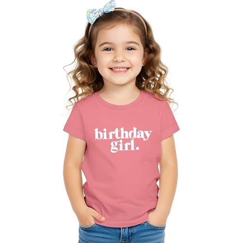 Image of Birthday Girl Shirt Outfit Year Old Kids for Toddler 1st 2nd 3rd 4th 5th 6th 7th