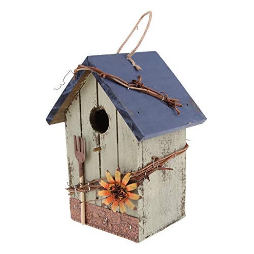 Maison d'oiseau en bois suspendue pour protéger les petits oiseaux