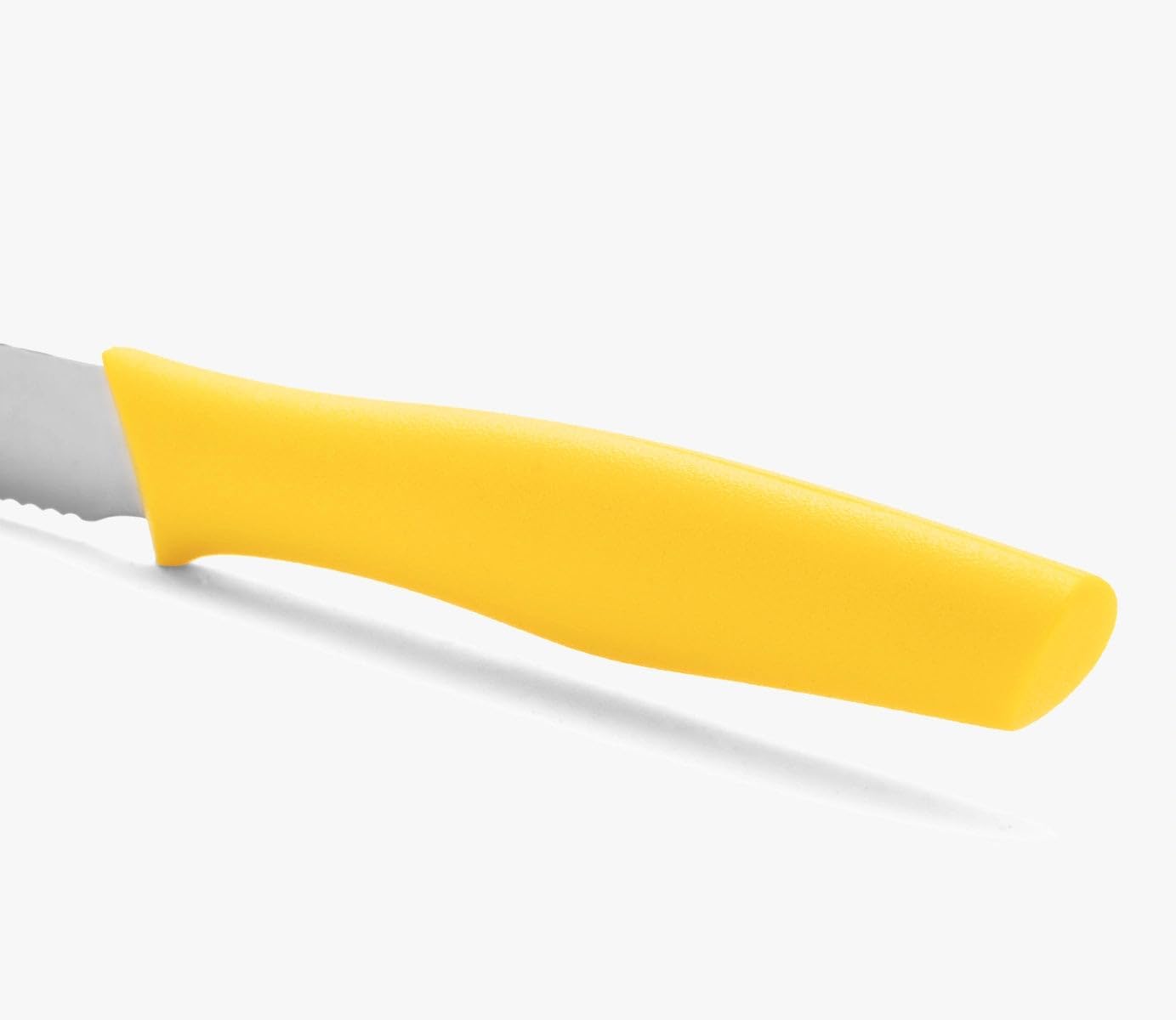 Table knife Arcos Stainless Steel nitrum New Discovery 188825 and Mango Polypropylene, Yellow Blades Of Cover with Display Box, 11 cm