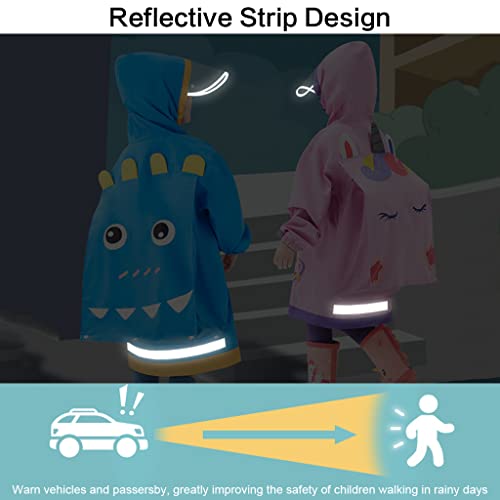 Kids Raincoat Boys Girls Rain Jacket Hooded Rain Poncho Rainproof Cape Rainsuit Reusable Rainwear 4-18 Years Yellow #TOP3