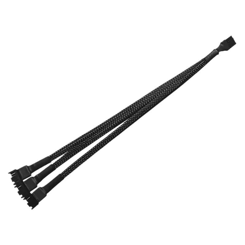 Cavo sdoppiatore a Y a 4 pin, PWM femmina a 3/4 pin, scheda madre CPU ventola PC case cavo adattatore di estensione (da 1 a 4)