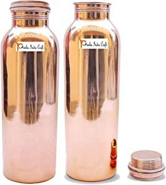 Botellas de cobre puro Royal Kurta hechas a mano para un bienestar tradicional