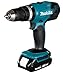 Makita DHP453RFX2 Akku-Schlagbohrschrauber 18 V / 3,0 Ah im Alukoffer + 96tlg. Zubehör-Set, Blau/Silber