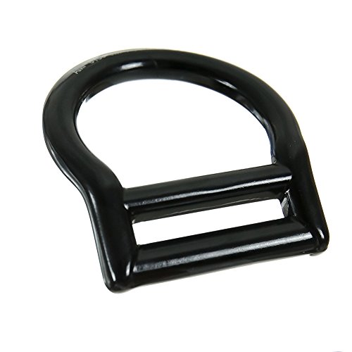 Fusion Climb Bent Aluminum Slotted Light Weight D-Ring for 1 3/4" Webbing Black