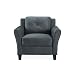 Lifestyle Solutions Harrington Chair in Grey, Dark Grey