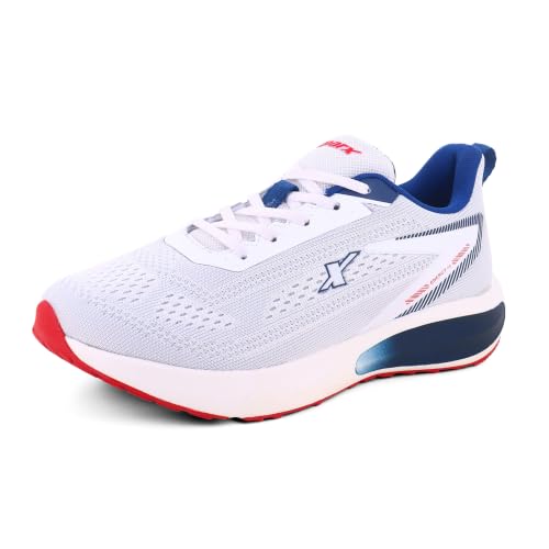 Image of SPARX Sports Running Shoes for Men - Lightweight Breathable Lace-Up Athletic Shoes with Cushioned Comfort, Shock Absorption, Durable Grip, Flexible Sole & Everyday Walking Performance