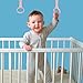 SAFIGLE 4pcs Pull up Rings Standing Walker Crib Tool Ring Playpen Crib Hook Help Stand Up Walking Training Tool for Newborn Pink Supplies