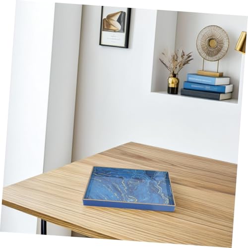 Plateau décoratif bleu rectangulaire pour petits déjeuners au lit douillets - 7