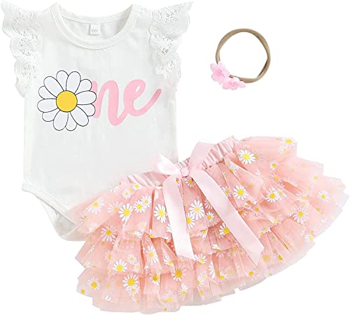 Baby Girl Unicorn Outfit Infant Sparkle 1st Birthday Romper+Tutu Princess Skirt Dress Bow Headband Skirt Sets