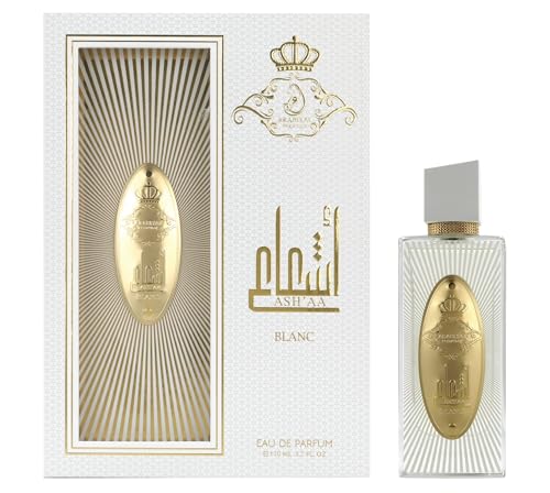Image of Arabiyat Ashaa Blanc EDP 110 ml - Fresh Unisex Citrus Green Tea Perfume with Blackcurrant, Musk & Sandalwood, Long‑Lasting Vaporisateur Spray