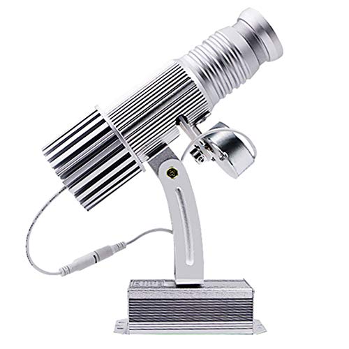 FDYD 15W LED GOBO projecteur Logo personnalisé extérieur Manuel étanche Zoom 6-30ft pour l'anniversaire de Mariage,Argent,Rotating