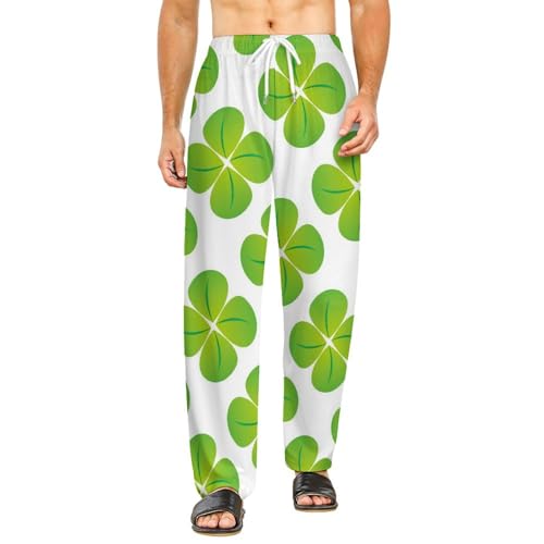 Bas de pyjama femme Trèfle long pantalon de nuit ample avec poches taille S