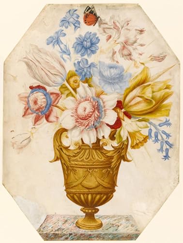 Cuadro de flores Nicolas Robert soluciona paredes vacías con arte