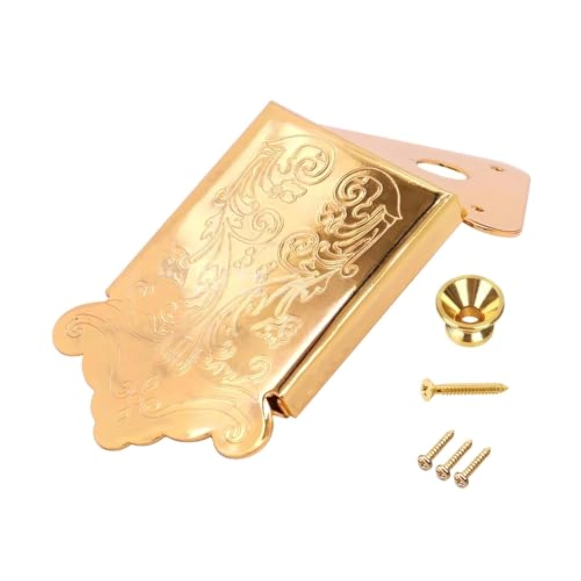 8 String Mandolin Tailpiece Metal with Mounting Screws