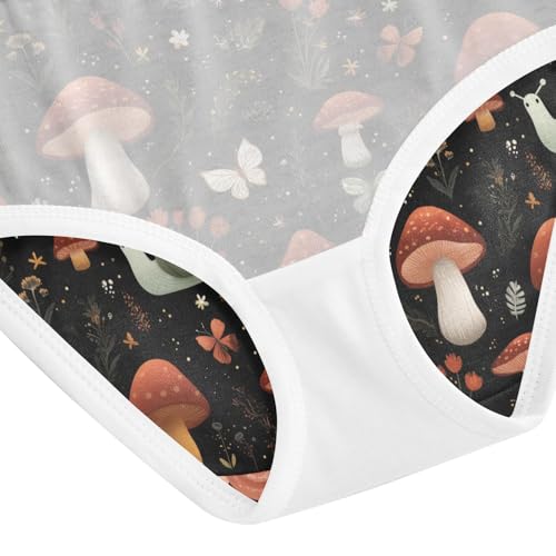 Girls Underwear Soft Cotton Mushroom Snails Kids Panties in Sizes 2/3t, 4t, 5t, 6 and 8 5