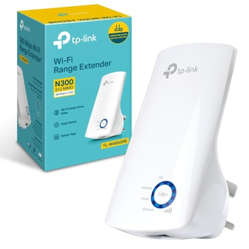 TP-Link TL-WA850RE N300Mbps WiFi Extender Booster, Ethernet Port, Internet Booster, Access Point,WiFi Repeater, WiFi Extender,App Control, WiFi Booste