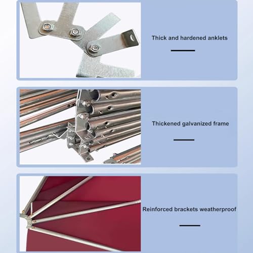 Techo curvado resistente a los rayos UV estilo toldo para ventana 5