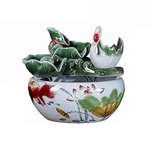 Aquaria Creatieve handgemaakte keramische aquarium aquarium water fontein geatomiseerde bevochtiging woonkamer fish tank…