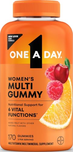 One A Day Womens Multivitamin Gummy - Gummy Vitamins for Women with Biotin, Zinc, Folic Acid, Iodine Vitamin Gummies, Chewable Multivitamin, 170 Count (Packaging May Vary) - image 1