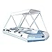 Bow Sonnenschutz/Markise aufblasbare Kajak, UV leicht zusammenklappbar tragbaren Wasserdichten Edelstahl, in verschiedenen Größen (ohne Boot, weiß)
