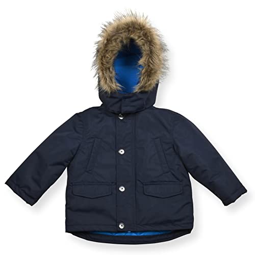 Image of Arctic Quest Boys' Bib Snow Pants and Ski Jacket Water-Resistant Snowsuit For Kids Winter Hooded Jacket, Pure Navy, 7