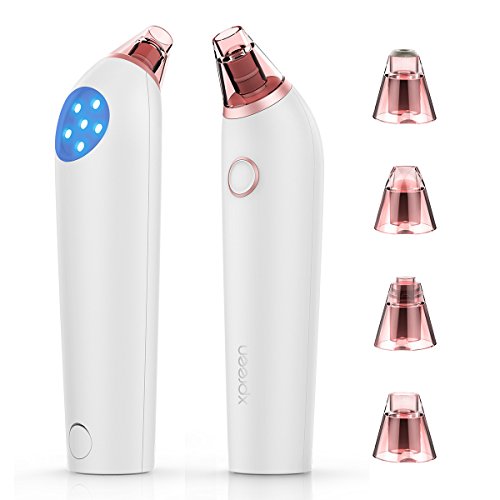 Preisvergleich Produktbild Mitesserentferner, Xpreen Porenreiniger Wiederaufladbare mikrokristalline IPL Komedonenentferner Mitesser Sauger Electric Porensauger Gesicht Reinigung (weiß)