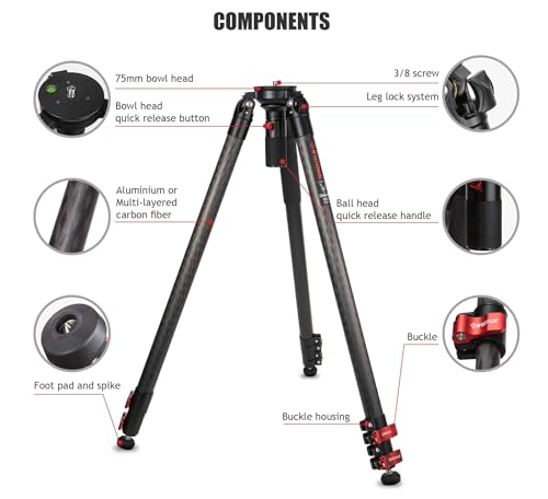 Ficha técnica IFOOTAGE Gazelle TC7 K5S Trípode de viaje profesional de carbono para cámara réflex digital Canon Nikon Sony Olympus Panasonic - Fernando Cortés Ficha técnica IFOOTAGE Gazelle TC7 K5S Trípode de viaje profesional de carbono para cámara réflex digital Canon Nikon Sony Olympus Panasonic - Fernando Cortés