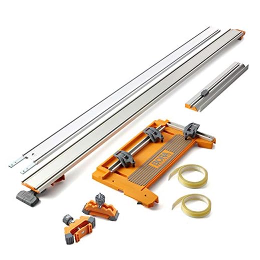 Bora NGX 6-Piece Premier Set, Straight Cutting Saw Guide Accessories for Circular Saw, 544600K