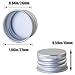 MEETOOT 16PCS 24mm Silver Threaded Rolled Edge Stamped Aluminium Cap with Gasket Suitable for Packaging Foodstuffs Daily Chemicals Industrial Reagents