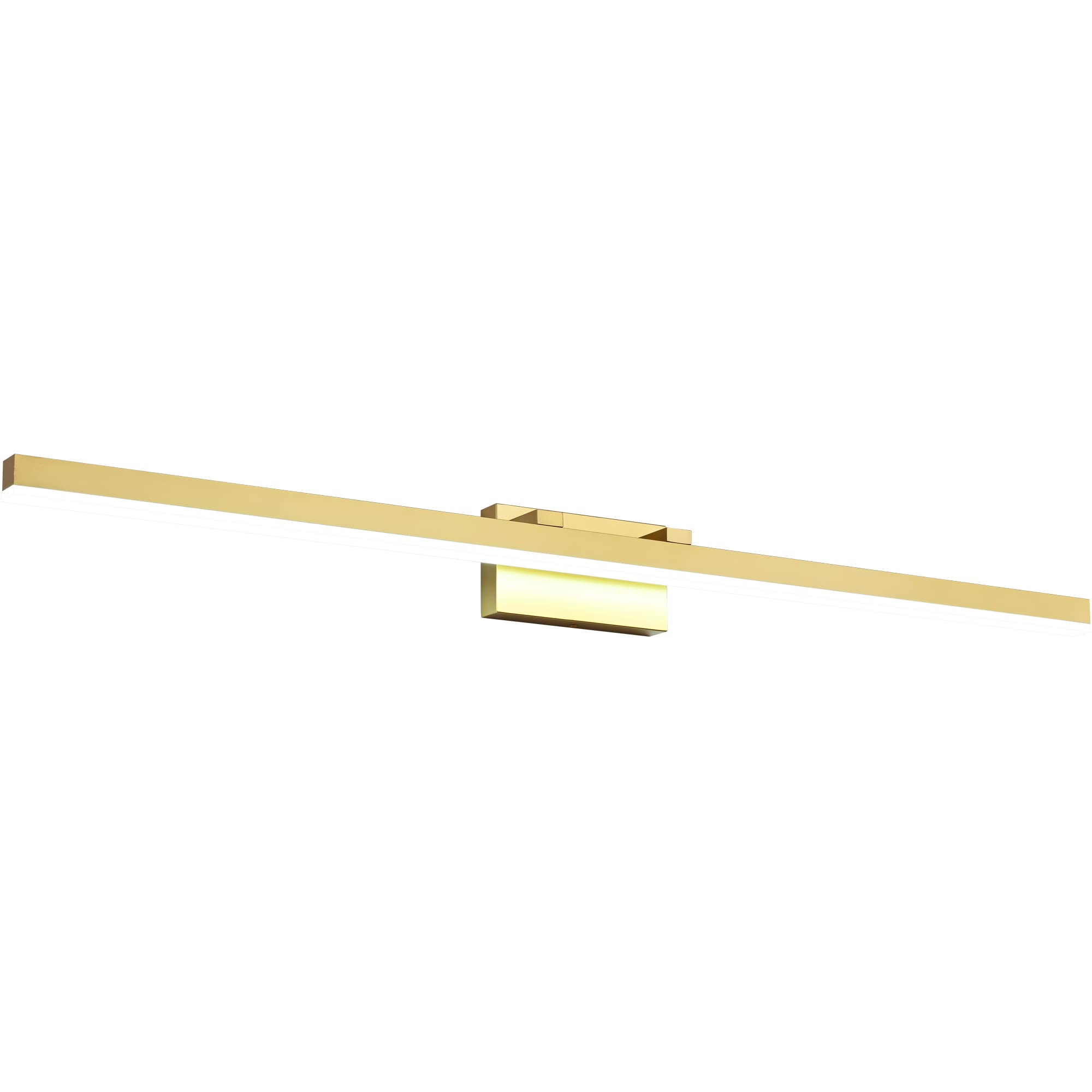 PRESDE Bathroom Vanity Light Dimmable 48in Modern Gold LED Bathroom ...