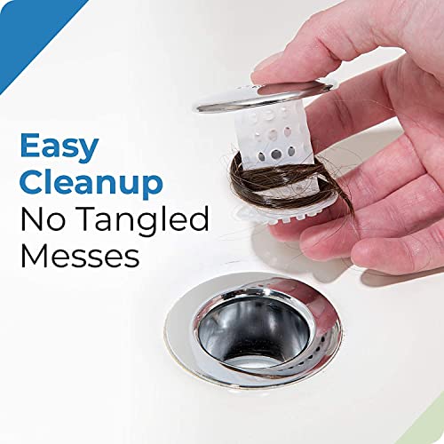 Tubshroom Tub Drain Hair Catcher, Chrome – Drain Protector And Hair Catcher For Bathroom Drains, Fits 1.5” – 1.75” Bathtub And Shower Drains #TOP3