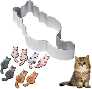 Crethink Cat Cookie Cutter Stainless Steel Cookie Cutters for Baking Cookies1PCS